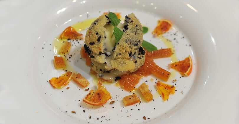Tartufino di riso nero al Gorgonzola DOP dolce