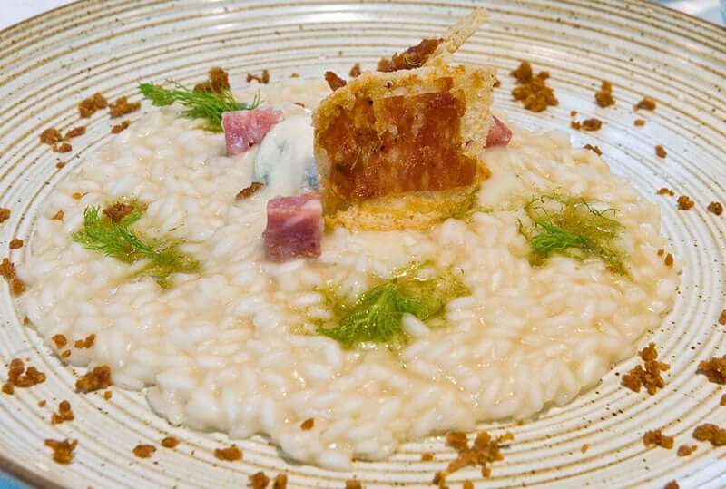 Riso Carnaroli di Baraggia DOP alla Vernaccia di San Gimignano DOCG