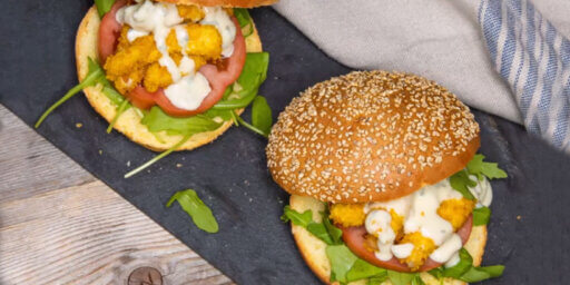 Hamburger con straccetti di pollo