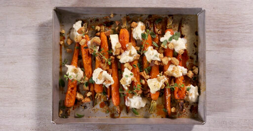 Carrots with gorgonzola