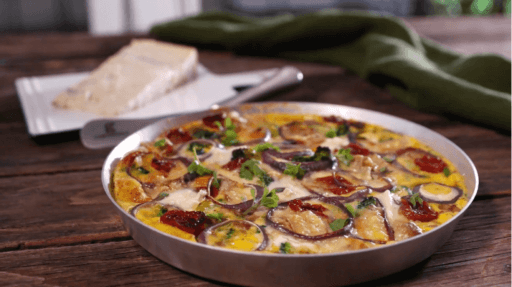frittata di verdure e gorgonzola