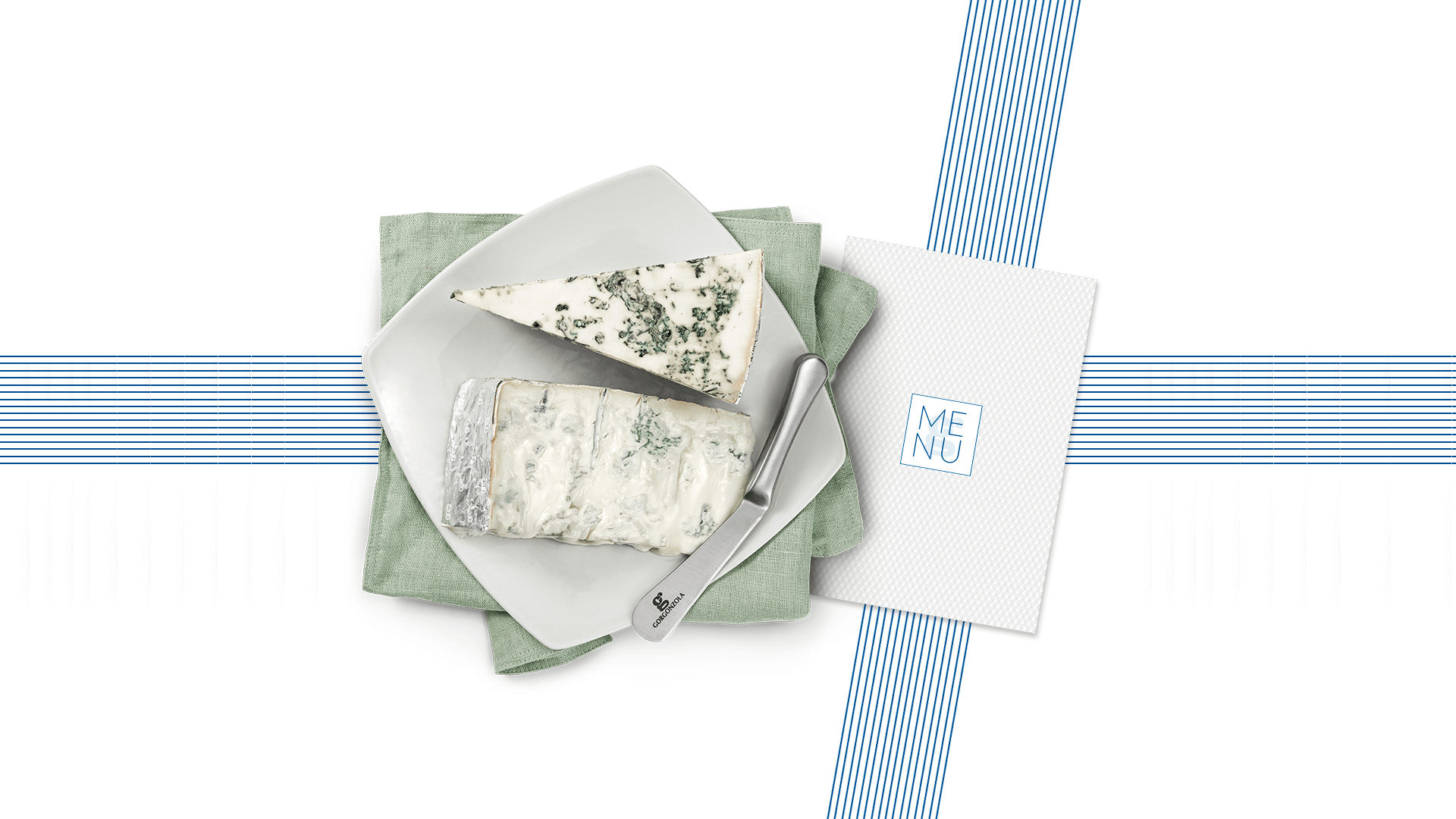 En menu med Gorgonzola BOB til de vigtige festligheder