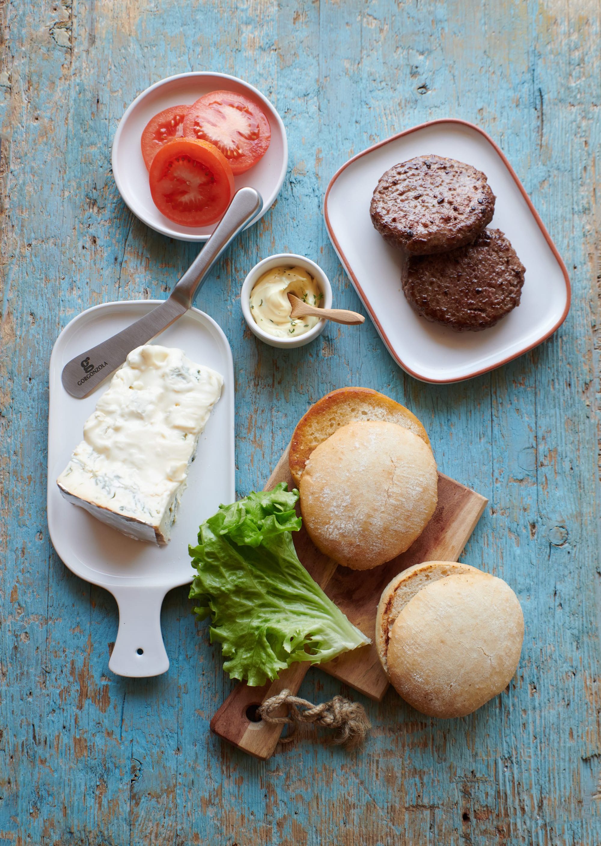 hamburger gorgonzola